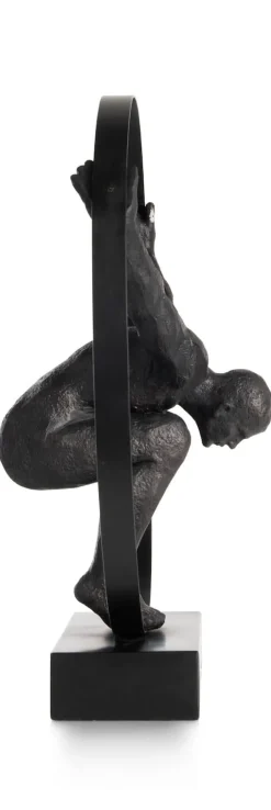 XOOON Circle Man beeld H58cm in de kleur Zwart - COCOmaison^ Woonaccessoires