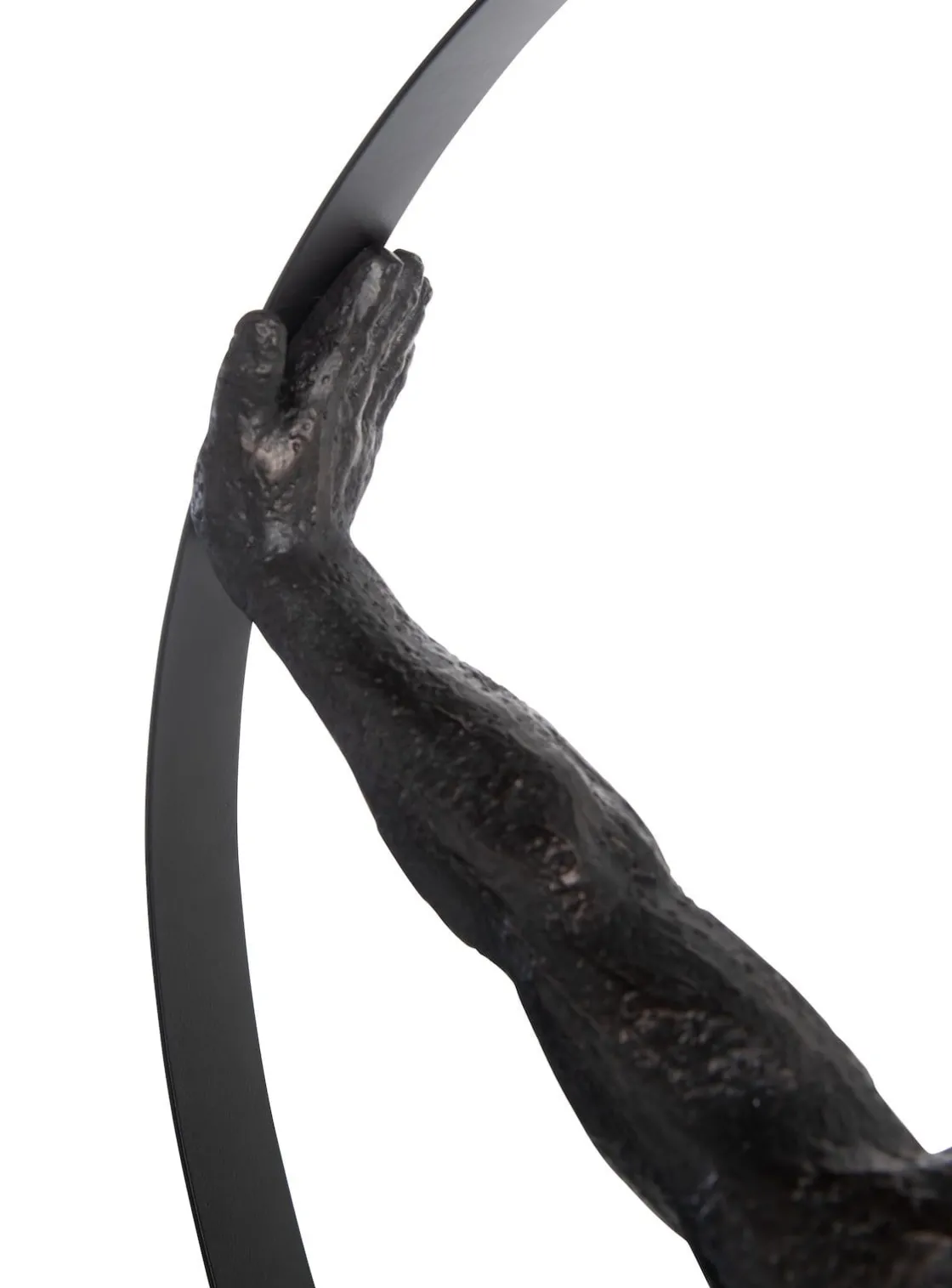 XOOON Circle Man beeld H58cm in de kleur Zwart - COCOmaison^ Woonaccessoires