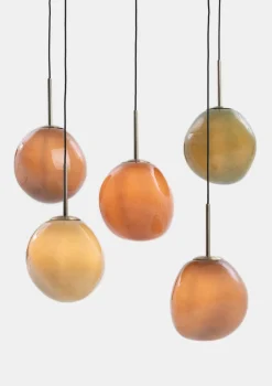 XOOON COCOmaison, Abby hanglamp 5*E27 - Multikleur^ Hanglampen