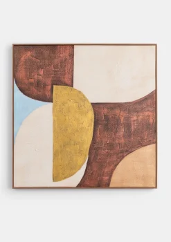 XOOON COCOmaison, Annabel schilderij 80x80cm - Multikleur^ Wanddecoraties|Woonaccessoires