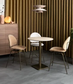 XOOON COCOmaison, Brest bartafel Travertine D80cm - Goud^ Woonaccessoires|Bartafels