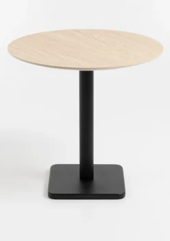 XOOON COCOmaison, Brest bistrotafel Travertine D80cm - zwart^ Eettafels|Woonaccessoires