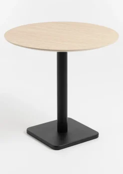 XOOON COCOmaison, Brest bistrotafel Travertine D80cm - zwart^ Eettafels|Woonaccessoires