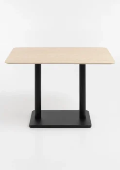 XOOON COCOmaison, Brest bistrotafel Travertine 120x75cm - zwart^ Eettafels|Woonaccessoires