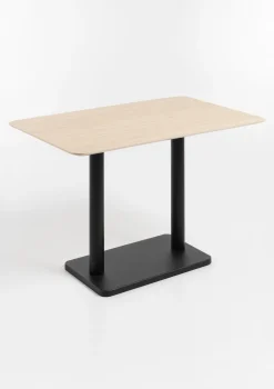 XOOON COCOmaison, Brest bistrotafel Travertine 120x75cm - zwart^ Eettafels|Woonaccessoires