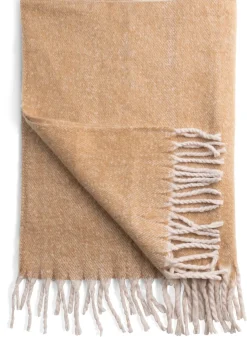 XOOON COCOmaison, Camel plaid 127x152cm - Oker^ Woonaccessoires