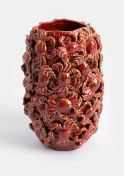 XOOON COCOmaison, Crabby vaas H39cm - Rood^ Woonaccessoires