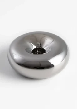XOOON COCOmaison, Donut kandelaar D12cm - Zilver^ Woonaccessoires