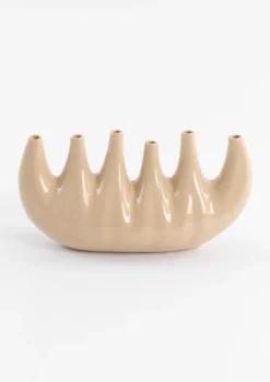 XOOON COCOmaison, Elien vaas H24cm - Beige^ Woonaccessoires