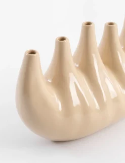 XOOON COCOmaison, Elien vaas H24cm - Beige^ Woonaccessoires