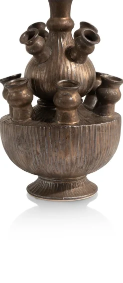 XOOON COCOmaison, Golden Tulip vaas H39cm - Goud^ Woonaccessoires