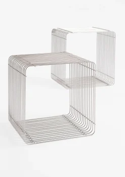 XOOON COCOmaison, Gus set van 2 wandrekken H35-40cm - Zilver^ Wanddecoraties|Woonaccessoires