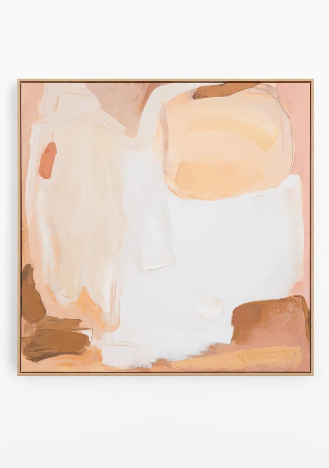 XOOON COCOmaison, Hilde schilderij 100x100cm - Roze^ Wanddecoraties|Woonaccessoires