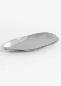 XOOON COCOmaison, Lisette schaal 21x47cm - Zilver^ Woonaccessoires