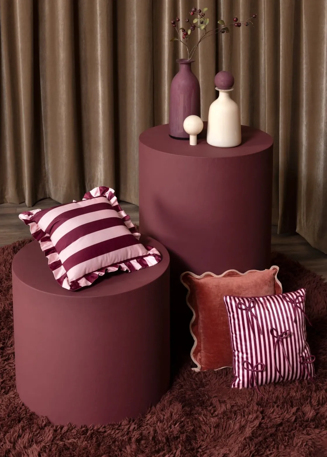 XOOON COCOmaison, Marthe vaas H39cm - Multikleur^ Woonaccessoires
