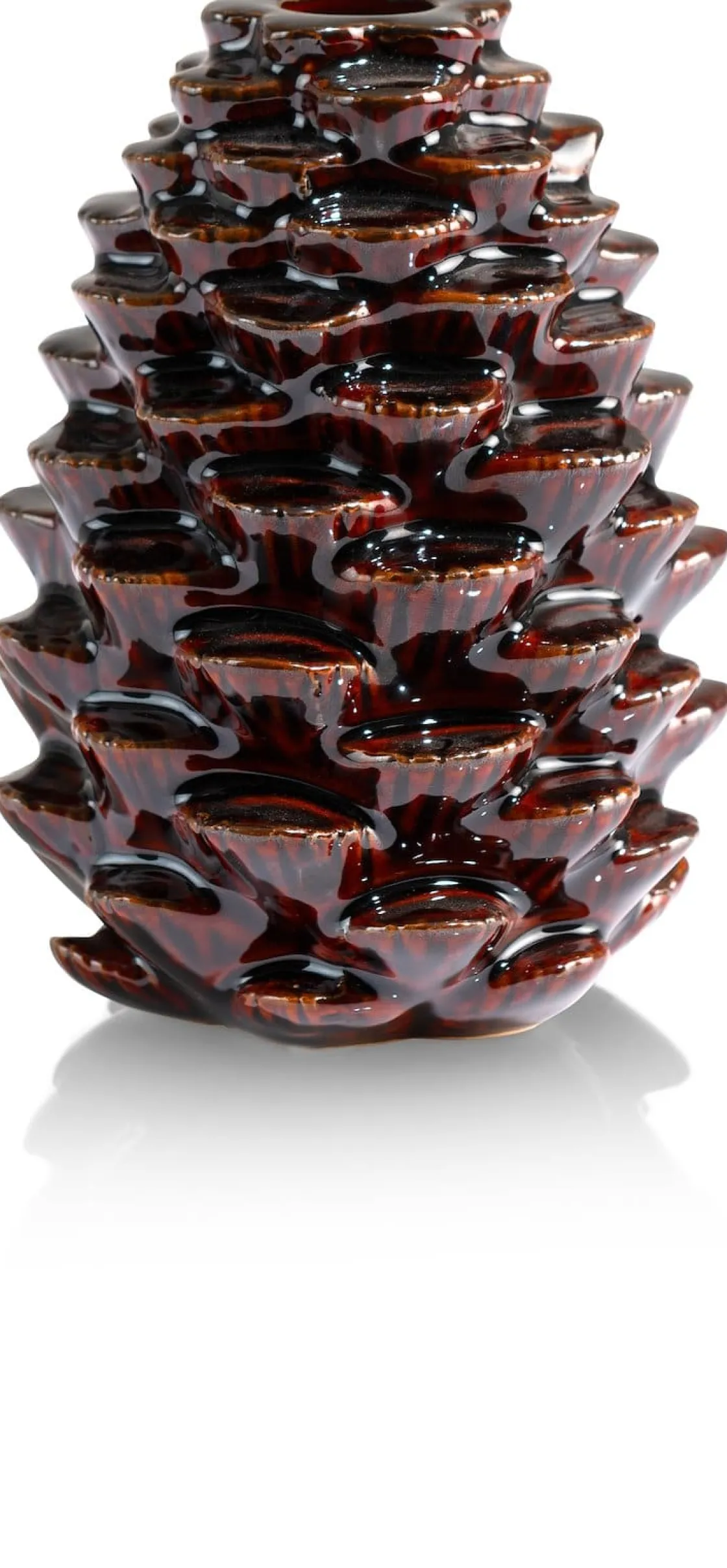 XOOON COCOmaison, Pine kandelaar H15cm - Bruin^ Woonaccessoires