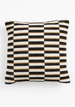 XOOON COCOmaison, Riff kussen 50x50cm - Zwart^ Woonaccessoires