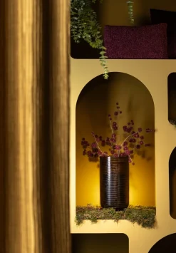 XOOON COCOmaison, Thistle spray kunstbloem 85cm - Bordeaux^ Woonaccessoires