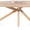 XOOON Cosenza eetkamertafel 210 x 120 cm in de kleur Naturel -^ Eettafels|Tafelconfigurator