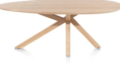 XOOON Cosenza eetkamertafel 210 x 120 cm in de kleur Naturel -^ Eettafels|Tafelconfigurator