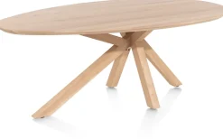 XOOON Cosenza eetkamertafel 210 x 120 cm in de kleur Naturel -^ Eettafels|Tafelconfigurator