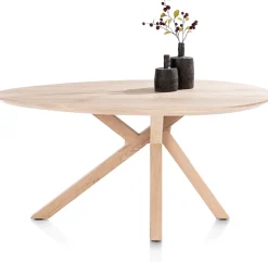 XOOON COSENZA eetkamertafel 160 x 115 cm - naturel eiken^ Eettafels|Tafelconfigurator