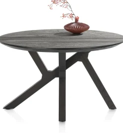 XOOON COSENZA eetkamertafel rond 130 cm - marmerlook^ Tafelconfigurator|Eettafels