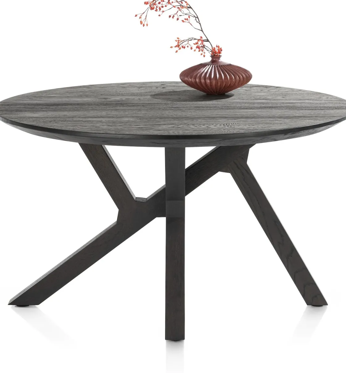 XOOON COSENZA eetkamertafel rond 130 cm - marmerlook^ Tafelconfigurator|Eettafels