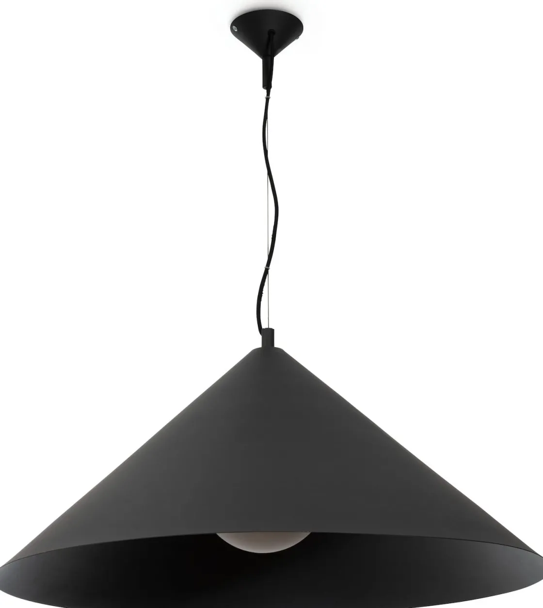 XOOON Daan Hanglamp (1*E27) in de kleur Zwart - COCOmaison^ Hanglampen