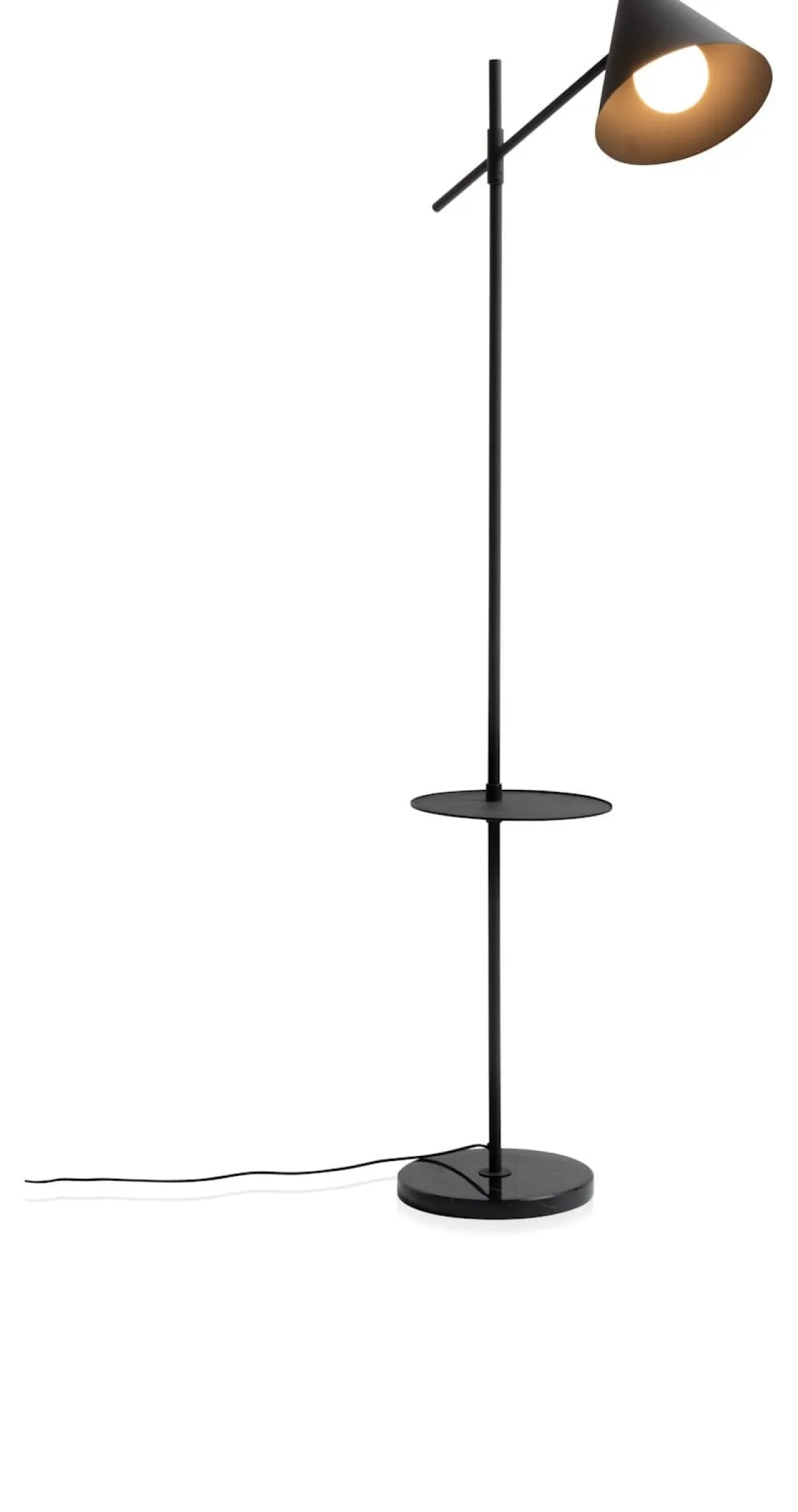 XOOON Daan vloerlamp (1*G9) in de kleur Zwart - COCOmaison^ Vloerlampen