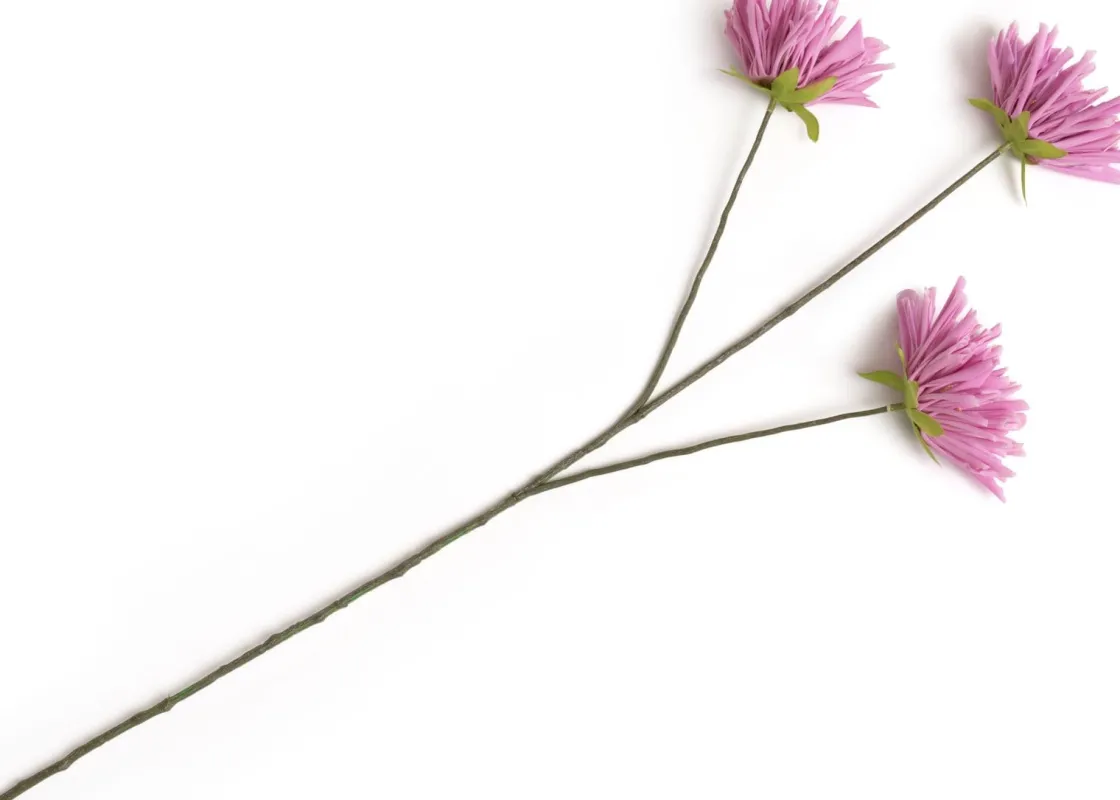 XOOON Dahlia Spider Spray kunstbloem (H75cm) in de kleur Paars^ Woonaccessoires