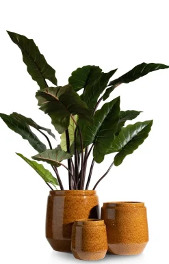 XOOON Dalila pot H28cm in de kleur Bruin - COCOmaison^ Woonaccessoires