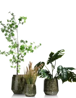 XOOON Dalila pot H20cm in de kleur Groen - COCOmaison^ Woonaccessoires