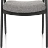 XOOON DANTE armstoel - eik antraciet in stof Brioni^ Armstoelen