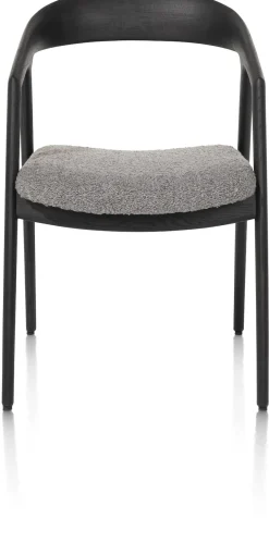 XOOON DANTE armstoel - eik antraciet in stof Brioni^ Armstoelen