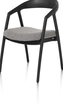 XOOON DANTE armstoel - eik antraciet in stof Brioni^ Armstoelen