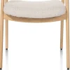 XOOON DANTE armstoel - eik naturel met gestoffeerde zit in stof Brioni^ Armstoelen