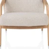 XOOON Dante fauteuil gestoffeerd in de kleur Crème -^ Stoffen Fauteuils