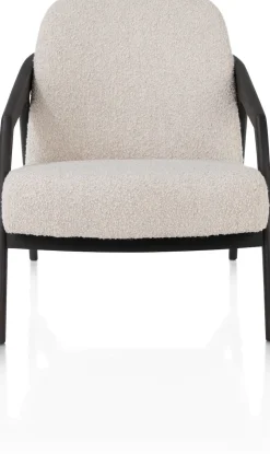 XOOON Dante fauteuil in stof Brioni in de kleur Crème -^ Stoffen Fauteuils