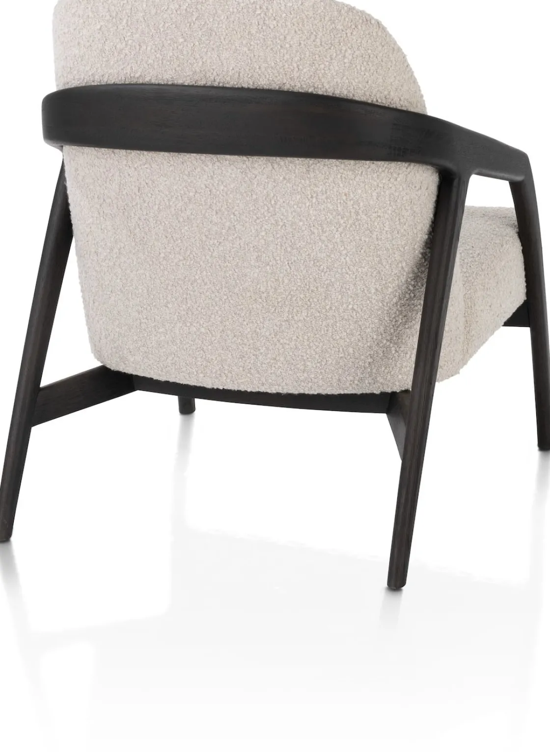 XOOON Dante fauteuil in stof Brioni in de kleur Crème -^ Stoffen Fauteuils