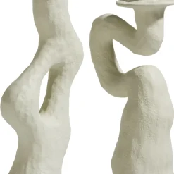 XOOON Debra abstracte kandelaar creme wit H30cm - COCOmaison^ Woonaccessoires