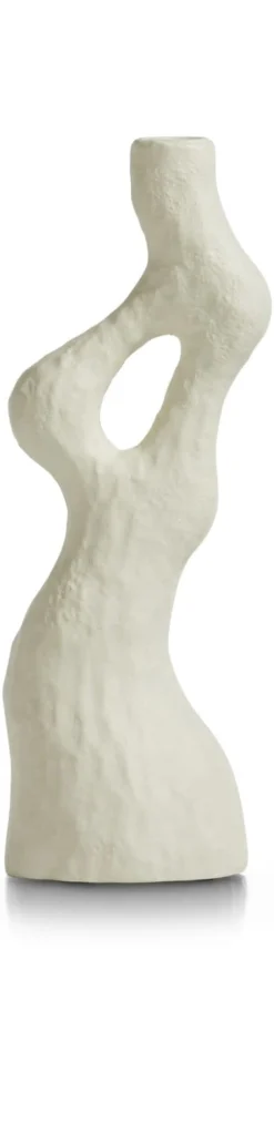 XOOON Debra abstracte vaas creme wit H32cm - COCOmaison^ Woonaccessoires