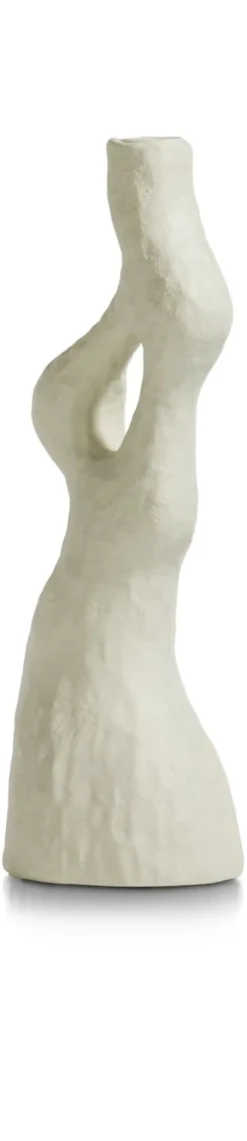 XOOON Debra abstracte vaas creme wit H32cm - COCOmaison^ Woonaccessoires