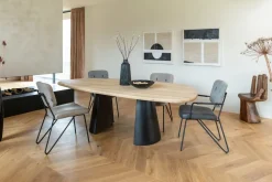 XOOON Design eetkamerstoel "JUNE" - Groen -^ Eetkamerstoelen