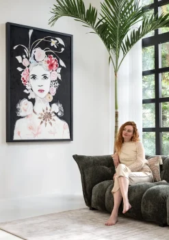 XOOON Dior Flower schilderij in de kleur Multi Color - COCOmaison^ Wanddecoraties|Woonaccessoires