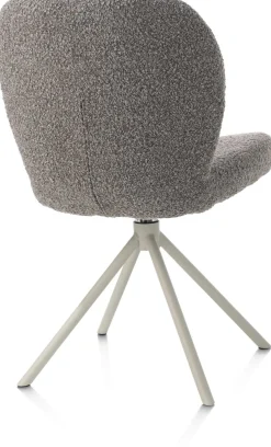 XOOON Eetkamerstoel Jaxon (draaibaar) in de kleur Lever -^ Eetkamerstoelen