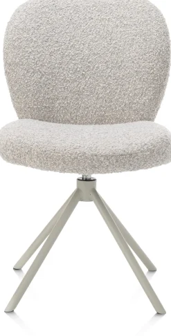 XOOON Eetkamerstoel Jaxon (draaibaar) in de kleur Kiezel -^ Eetkamerstoelen