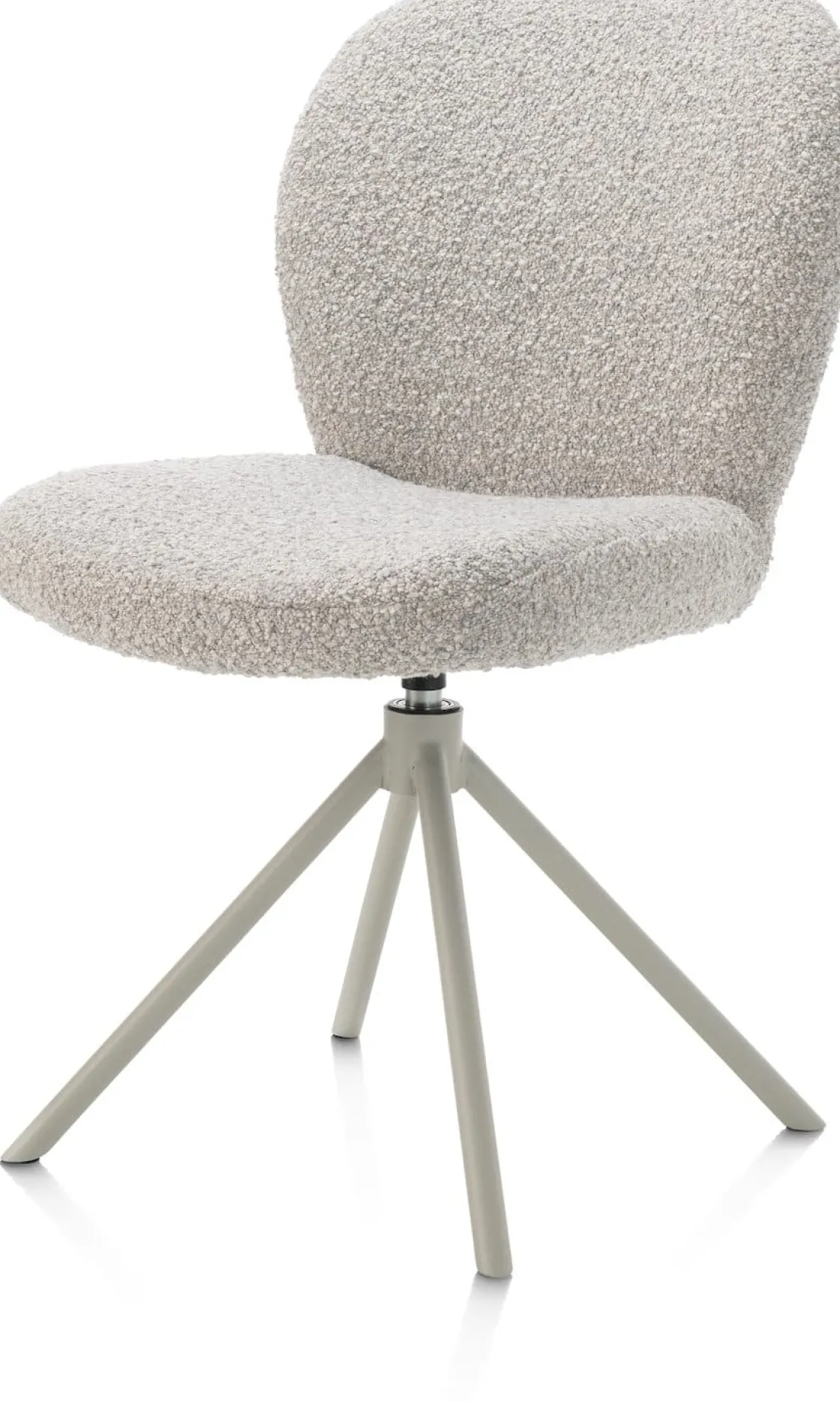 XOOON Eetkamerstoel Jaxon (draaibaar) in de kleur Kiezel -^ Eetkamerstoelen