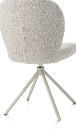 XOOON Eetkamerstoel Jaxon (draaibaar) in de kleur Kiezel -^ Eetkamerstoelen