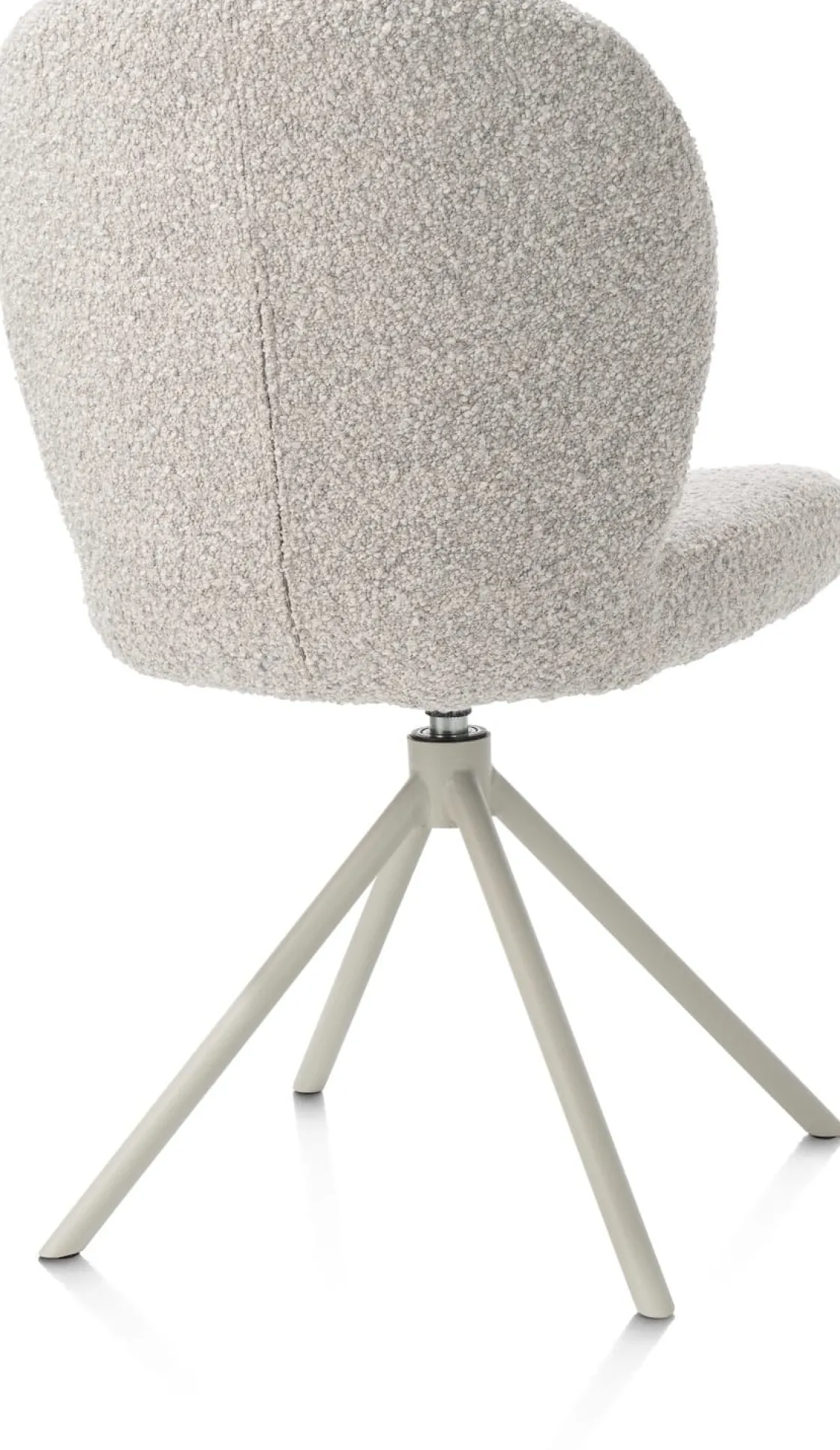 XOOON Eetkamerstoel Jaxon (draaibaar) in de kleur Kiezel -^ Eetkamerstoelen